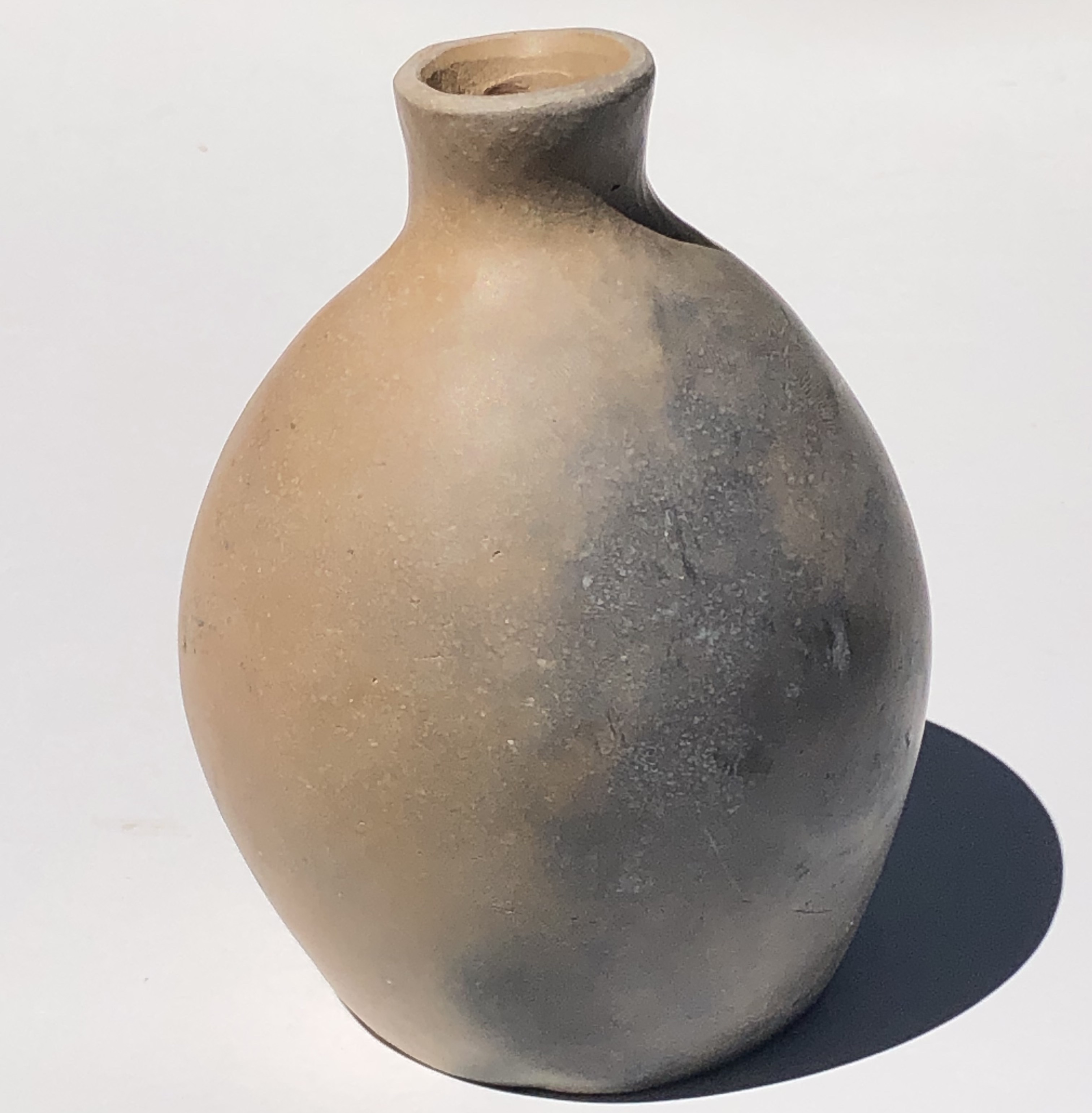 <b>Vase<br>--------<br> Lowfire red clay, Coil built, Pit fired